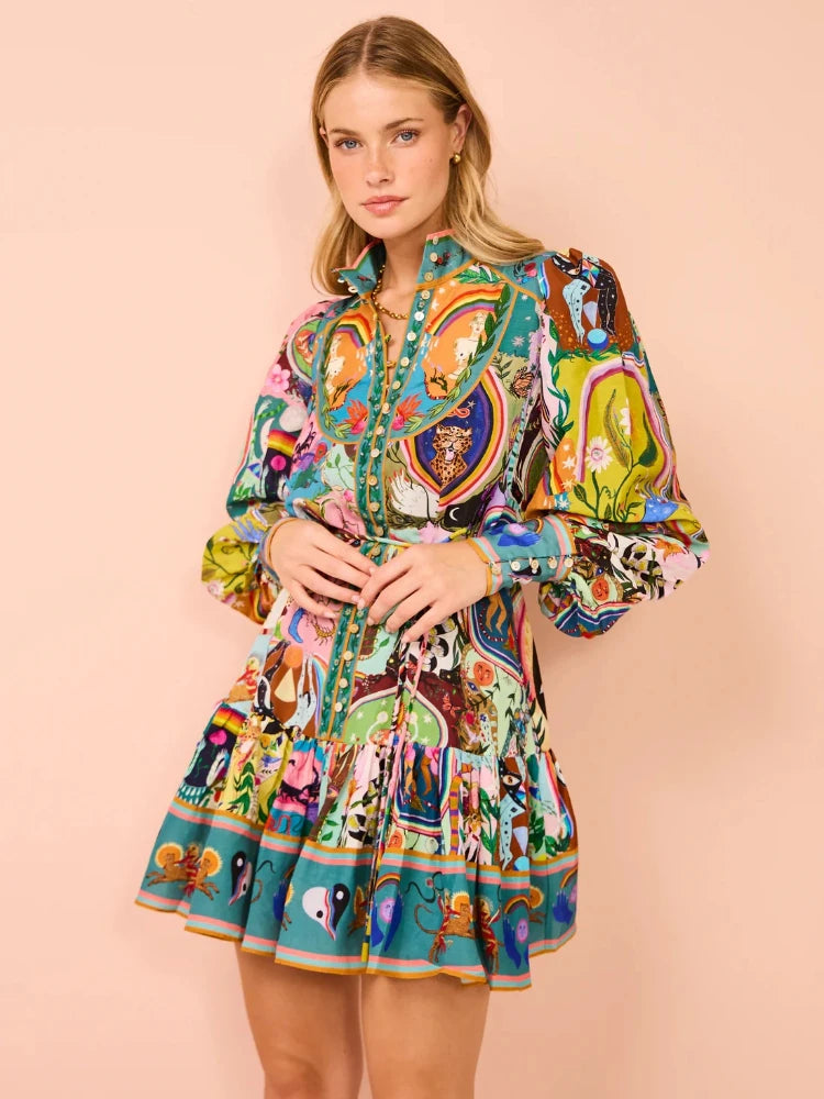 Vestido corto vintage