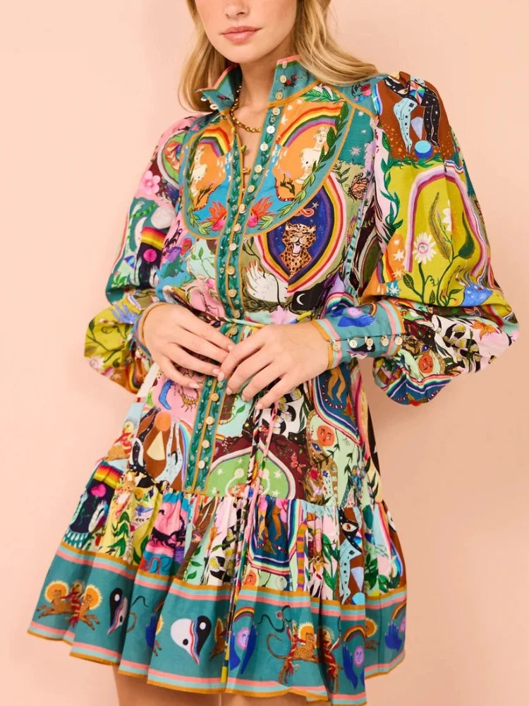 Vestido corto vintage