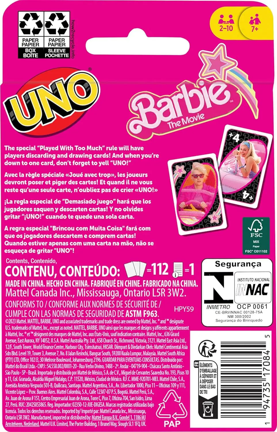 UNO Barbie