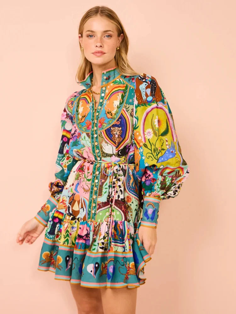 Vestido corto vintage