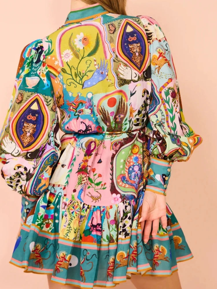 Vestido corto vintage