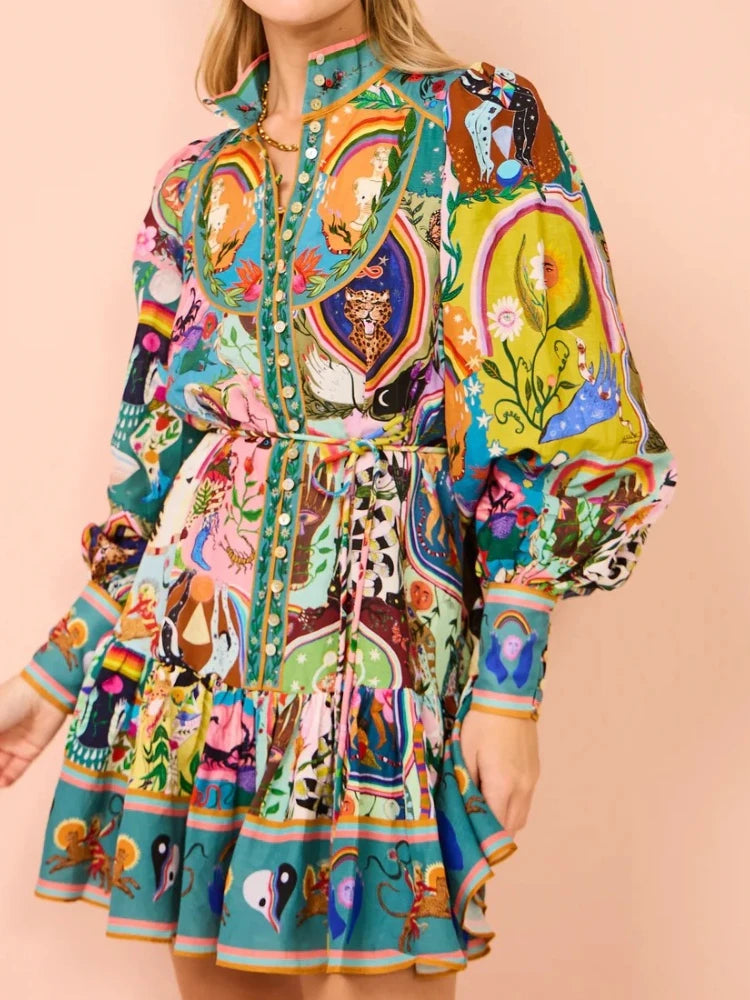 Vestido corto vintage