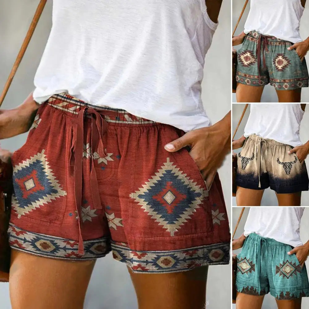 Shorts tribal  cintura alta