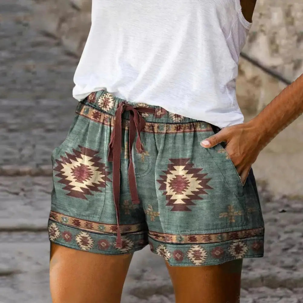 Shorts tribal  cintura alta